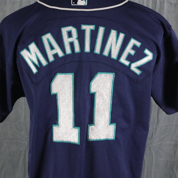 Seattle Mariners Jersey (VTG) - Edgar Martinez 11 Russell Atheltic - Size 44 - Picture 7 of 12
